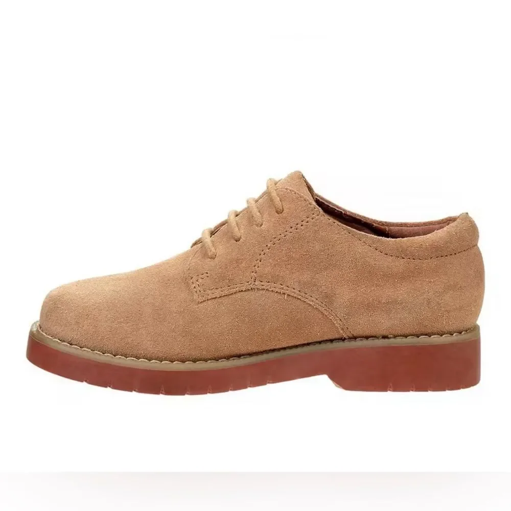 Academie Gear James Boys’ Dress Shoes Oxfords Suede Leather Big Kid 4M Youth